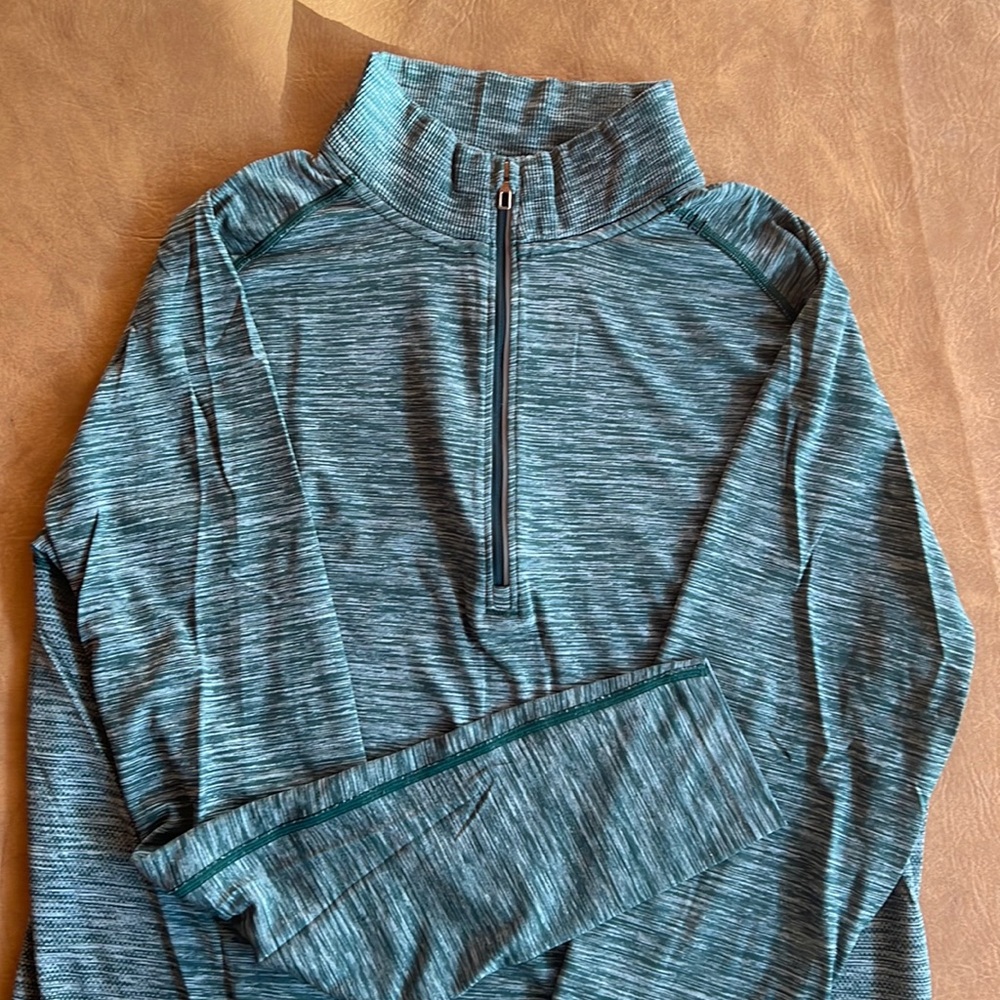 Lululemon Green 3/4 Zip Pullover